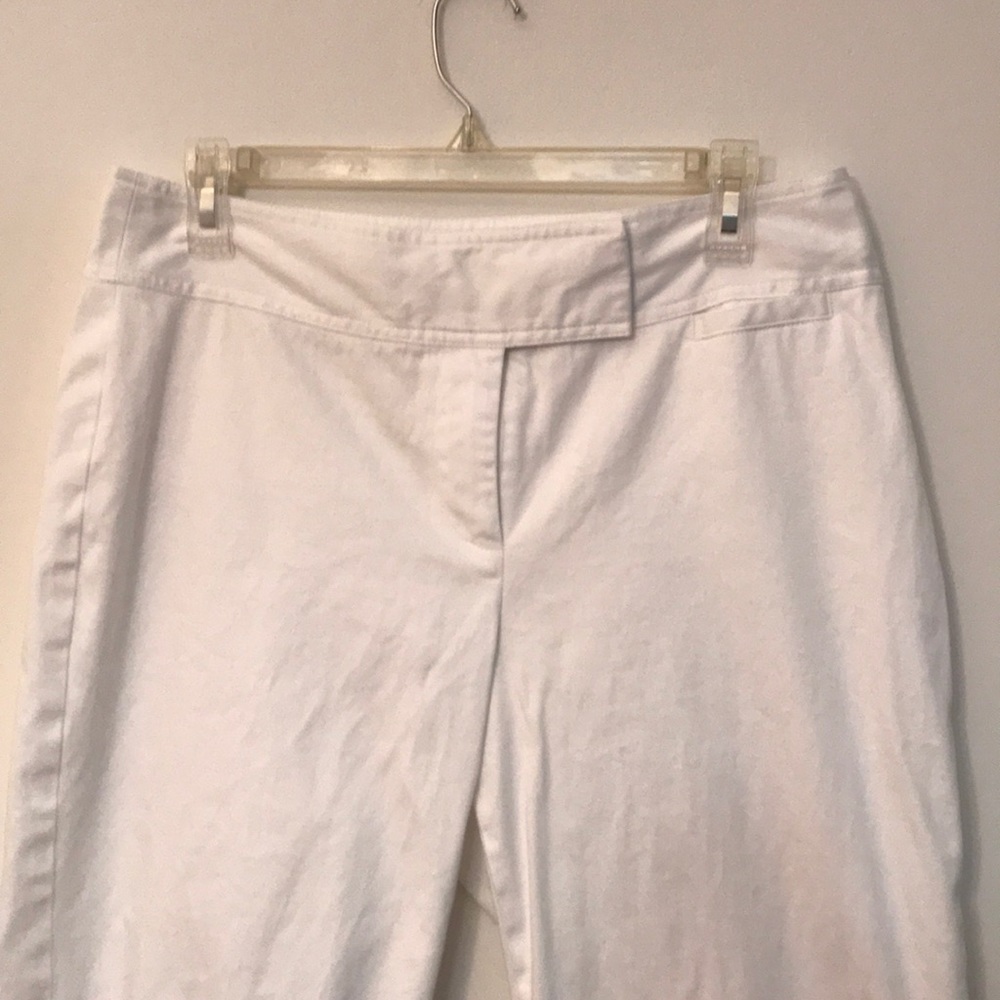 J Crew White Capris